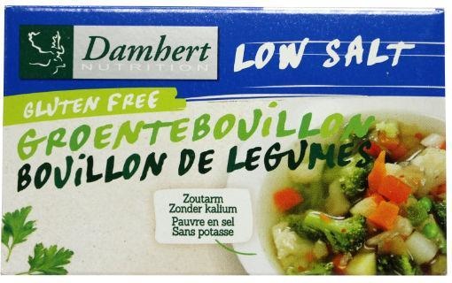 Damhert Damhert Groentebouillon tablet zoutarm (64 gr)