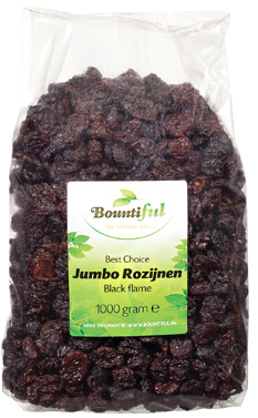 Bountiful Bountiful Rozijnen jumbo black flame (1 Kilogr)