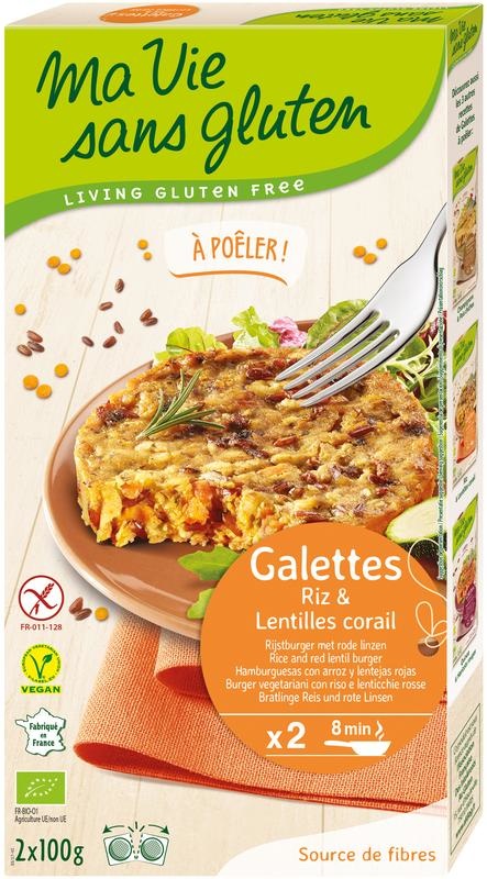 Ma Vie Sans Ma Vie Sans Indiase rijstburgers 2 x 100g vegan glutenvrij bio (2 st)