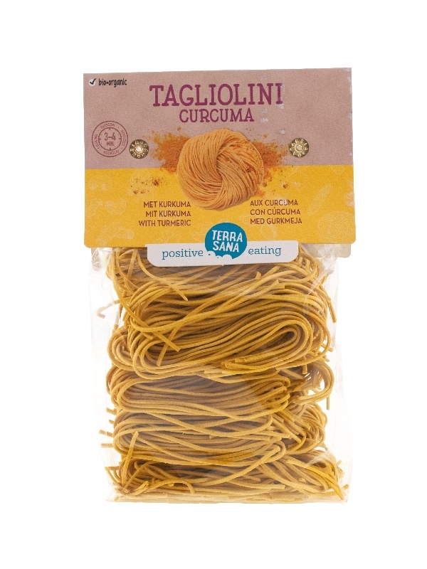 Terrasana Terrasana Tagliolini curcuma tarwe met curcuma bio (250 gr)