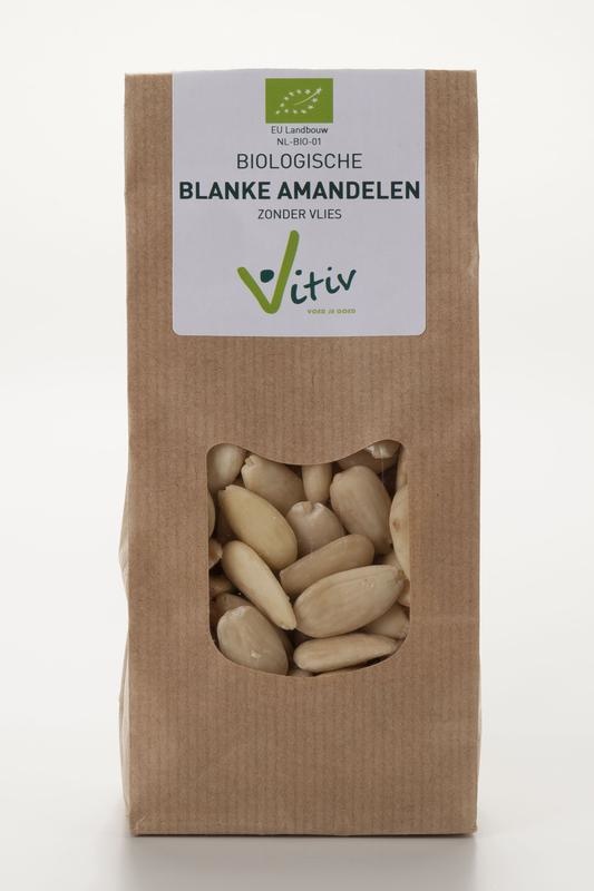 Vitiv Vitiv Amandelen zonder vlies bio (250 gr)