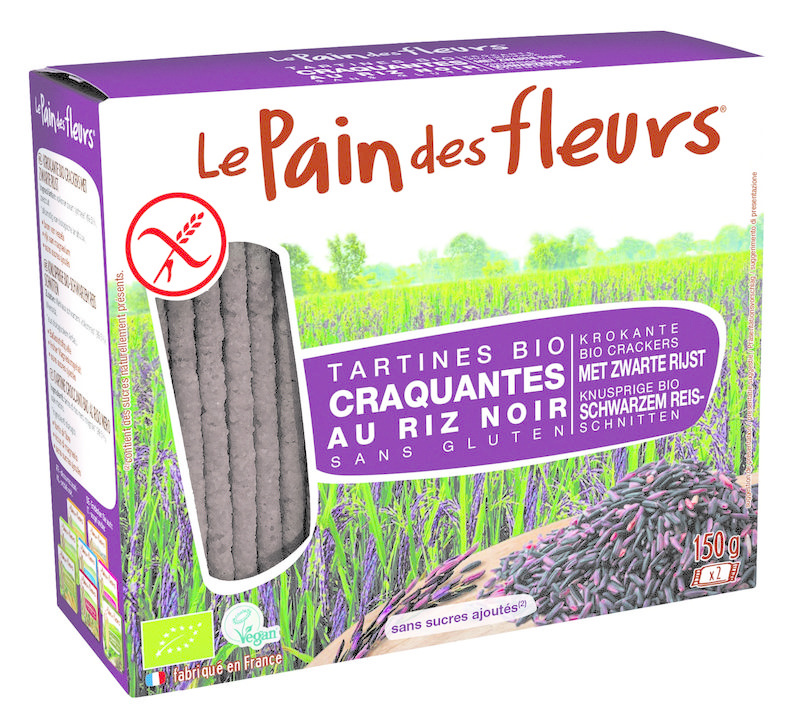 Pain Des Fleurs Pain Des Fleurs Zwarte rijst crackers bio (150 gr)