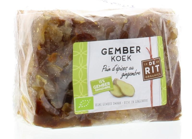 De Rit De Rit Kruidige gemberkoek bio (250 gr)