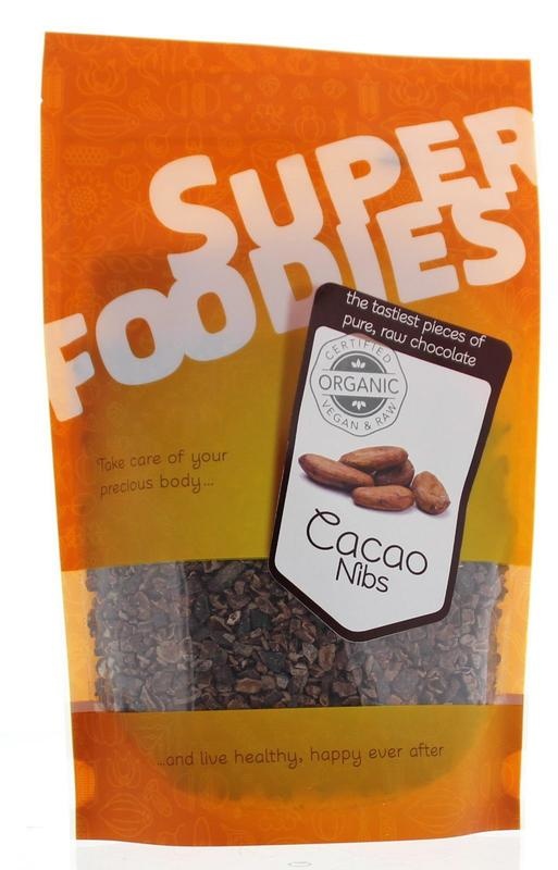 Superfoodies Rauwe cacao nibs (250 gram)