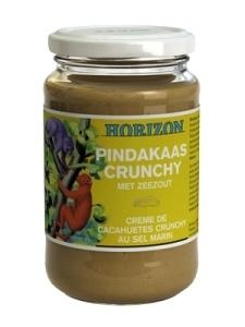 Horizon Natuurvoeding Horizon Pindakaas crunchy met zeezout eko bio (350 gr)