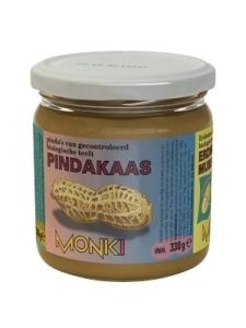 Monki Monki Pindakaas met zout eko bio (330 gr)