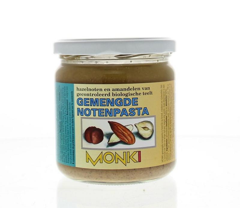 Monki Monki Gemengde notenpasta met zout eko bio (330 gr)