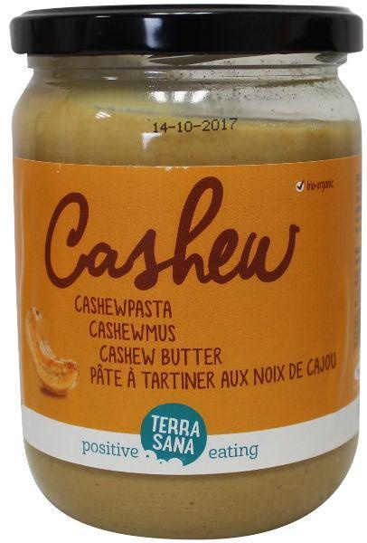 Terrasana Terrasana Cashewnotenpasta zonder zout bio (500 gr)