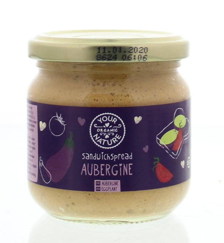 Your Organic Nat Your Organic Nat Sandwichspread aubergine bio (180 gr)