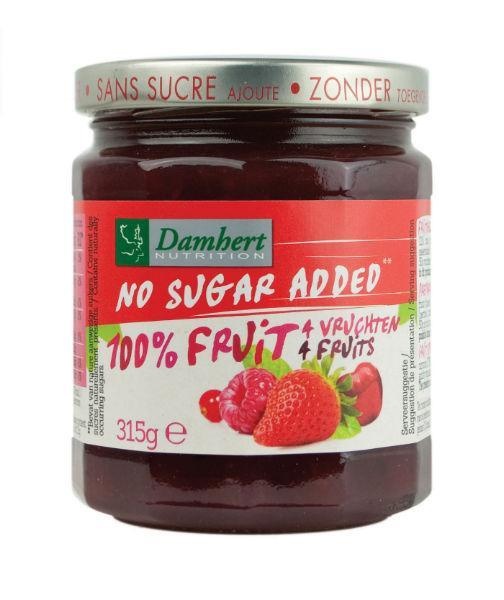 Damhert Damhert Puur fruit 4 Vruchten confiture (315 gr)