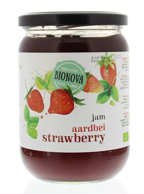 Nionova Nionova Aardbeienjam familie pot bio (600 gr)