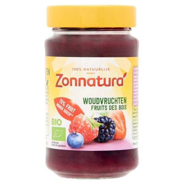 Zonnatura Zonnatura Fruitspread woudvruchten 75% bio (250 gr)