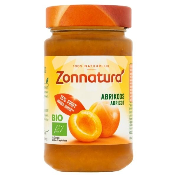 Zonnatura Fruitspread abrikoos 75% (250 gram)
