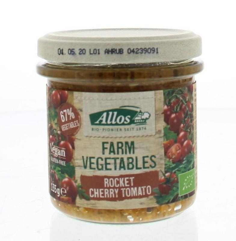 Allos Allos Farm vegetables rucola & kerstomaat bio (135 gr)