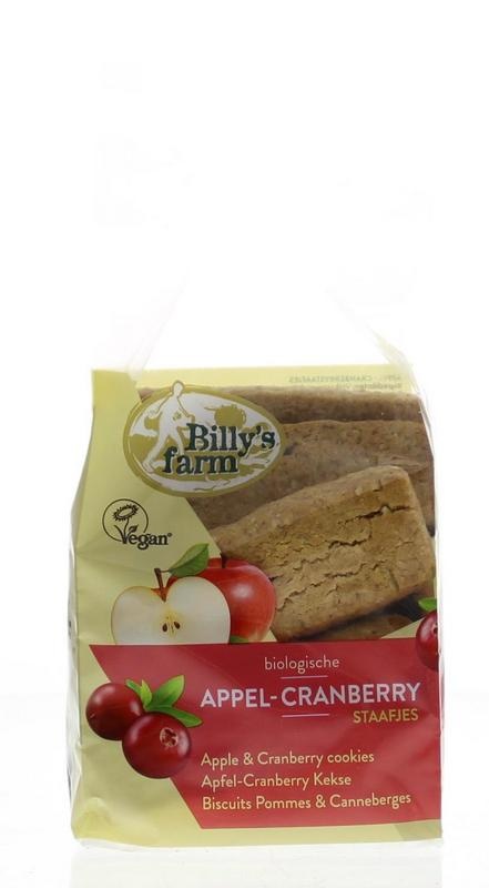 Billy's Farm Billy's Farm Appel cranberry staafjes bio (175 gr)