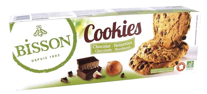 Bisson Bisson Cookies chocolade hazelnoot bio (200 gr)