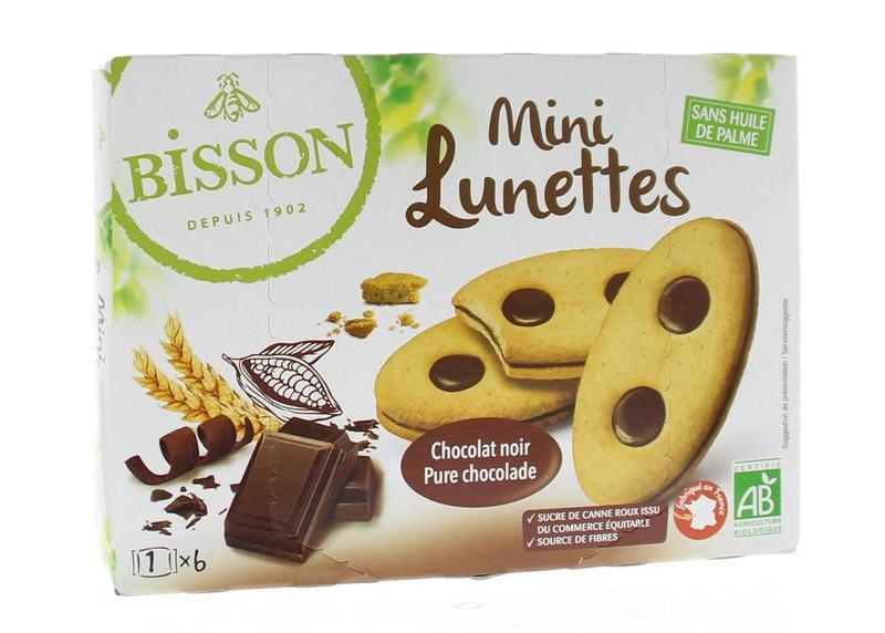 Bisson Bisson Lunettes mini chocolade bio (175 gr)