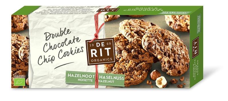 De Rit De Rit Double chococookies hazelnoot bio (175 gr)