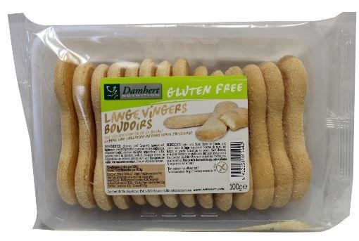 Damhert Damhert Lange vingers koekje glutenvrij (100 gr)