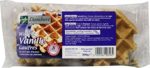 Damhert Damhert Vanillewafels zonder toegevoegd suiker (200 gr)