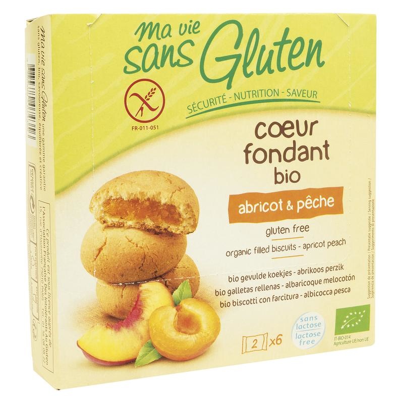 Ma Vie Sans Ma Vie Sans Koekjes met abrikoos/perzik glutenvrij bio (12 st)