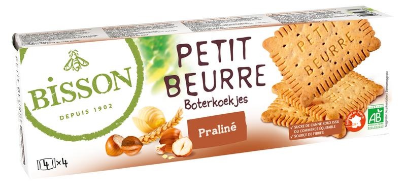 Bisson Bisson Biscuitjes met praline bio (150 gr)