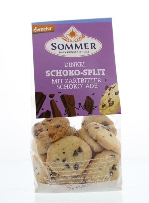 Sommer Spelt koekjes chocosplit (150 gram)