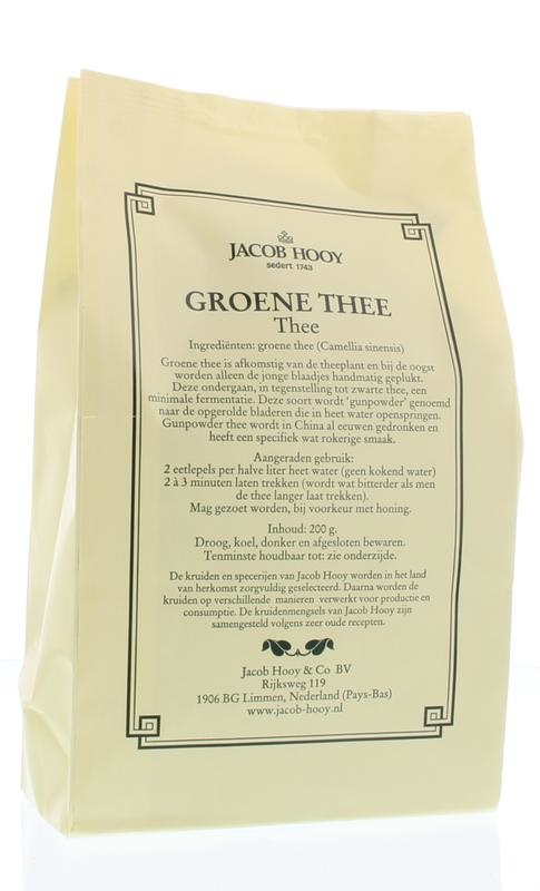 Jacob Hooy Groene thee (geel zakje) (200 gr) Jacob Hooy Groene thee (geel zakje) (200 gr)