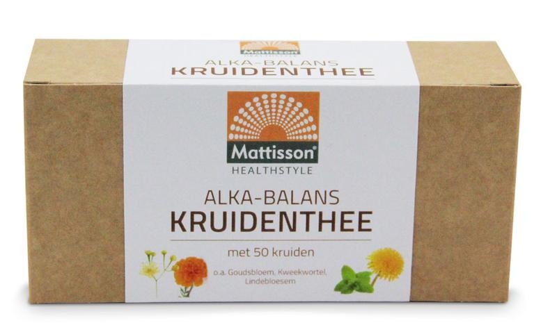 Mattisson Alkabalans zuur base kruidenthee (25 zakjes) Mattisson Alkabalans zuur base kruidenthee (25 zakjes)