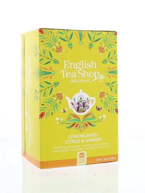 English Tea Shop English Tea Shop Lemongrass ginger citrus bio (20 Zakjes)