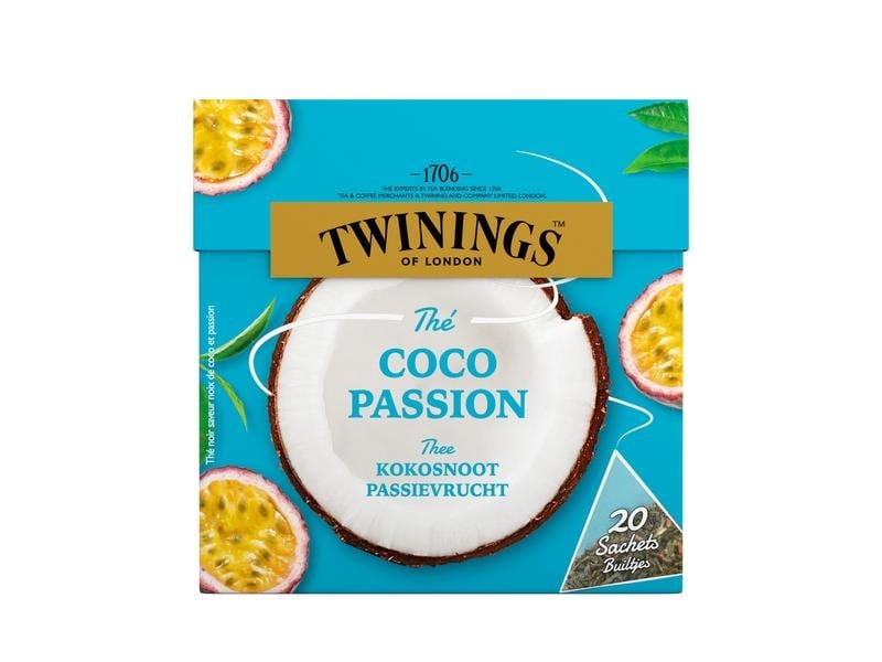 Twinings Thee kokosnoot passievrucht (20 zakjes)