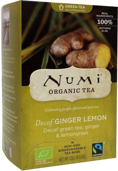 Numi Green tea ginger lemon (16 zakjes)