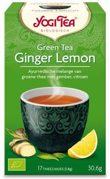 Yogi Tea Yogi Tea Green tea ginger lemon bio (17 Zakjes)