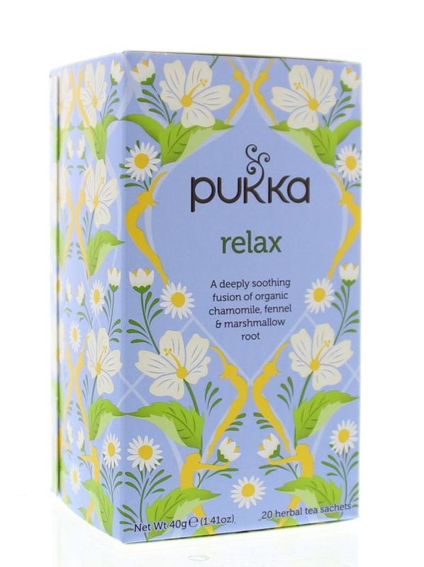 Pukka Org. Teas Pukka Org. Teas Relax thee bio (20 Zakjes)