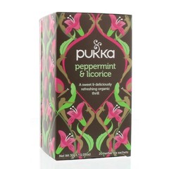 Pukka Org. Teas Peppermint & licorice herb (20 zakjes)