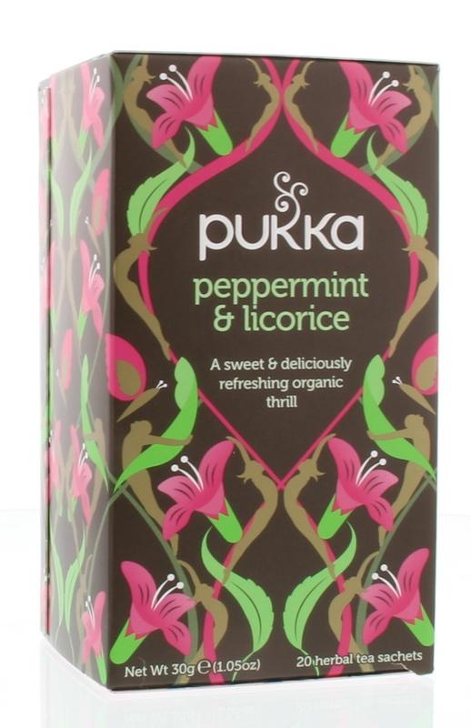 Pukka Org. Teas Pukka Org. Teas Peppermint & licorice herb bio (20 Zakjes)