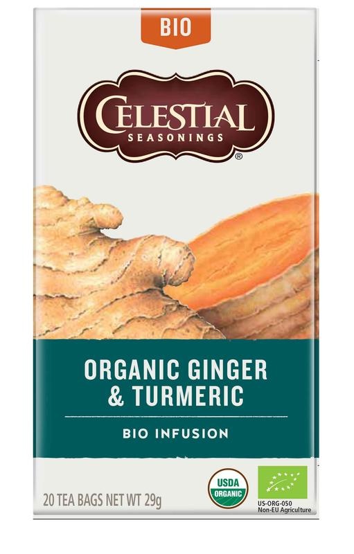 Celestial Season Organic ginger & turmeric (20 stuks) Celestial Season Organic ginger & turmeric (20 stuks)