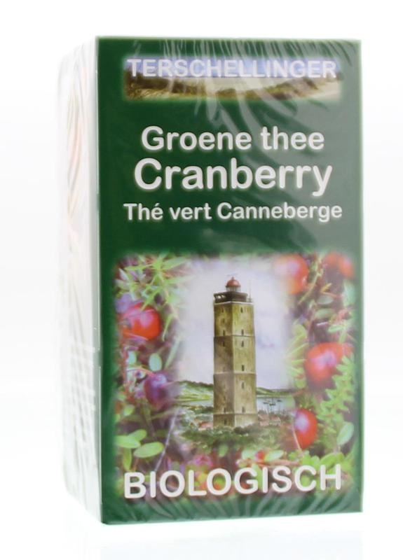 Terschellinger Groene thee cranberry bio (20 Zakjes) Terschellinger Groene thee cranberry bio (20 Zakjes)