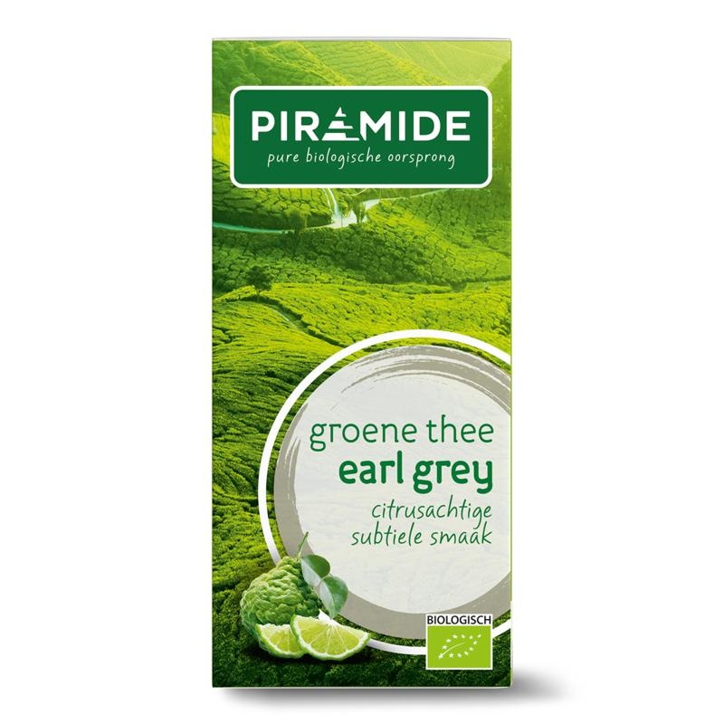 Piramide Piramide Groene thee & earl grey eko bio (20 Zakjes)