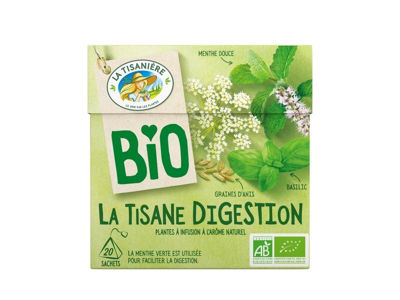 La Tisaniere Digestion bio theebuiltjes (20 zakjes)