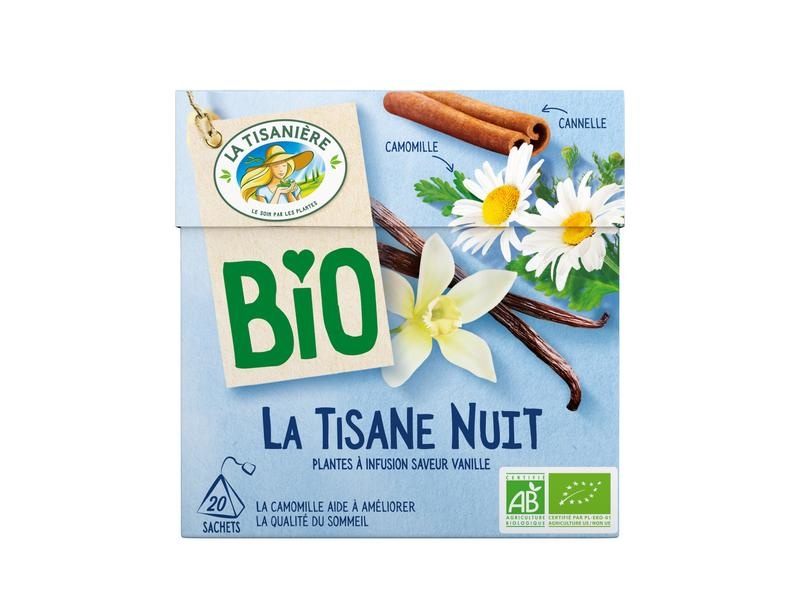 La Tisaniere La Tisaniere Nuit bio theebuiltjes (20 Zakjes)