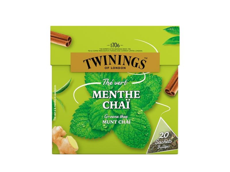 Twinings Groene thee munt chai (20 zakjes)