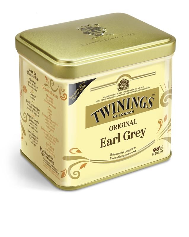 Twinings Twinings Earl grey thee blik (200 gr)