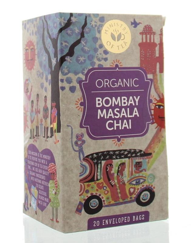 Ministry Of Tea Ministry Of Tea Bombay masala chai bio (20 Zakjes)