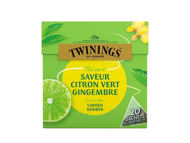 Twinings Groene thee limoen gember (20 stuks)