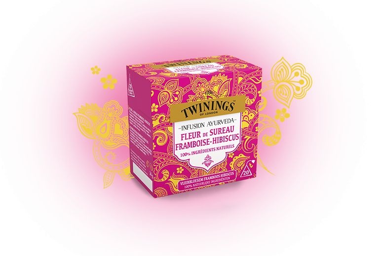 Twinings Vlierbloesem framboos hibiscus thee (20 zakjes)