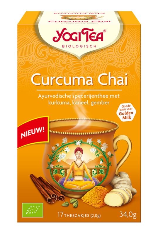 Yogi Tea Curcuma / turmeric chai tea bio (17 Zakjes) Vitadvice BV