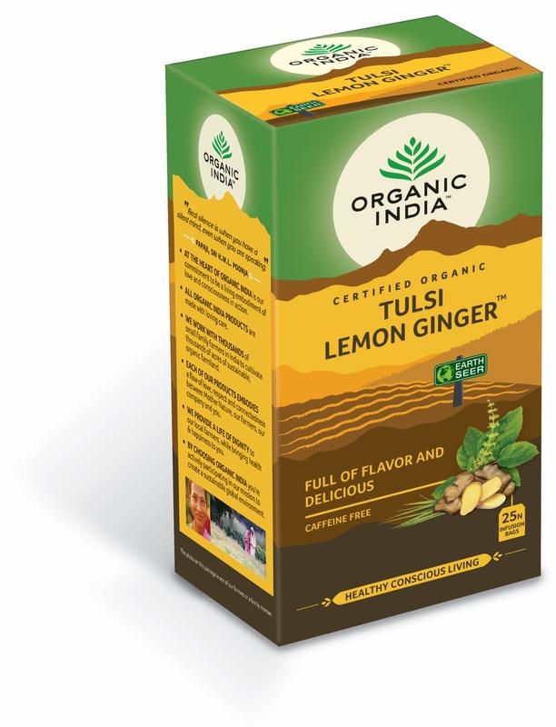 Organic India Organic India Tulsi lemon ginger thee bio (25 Zakjes)