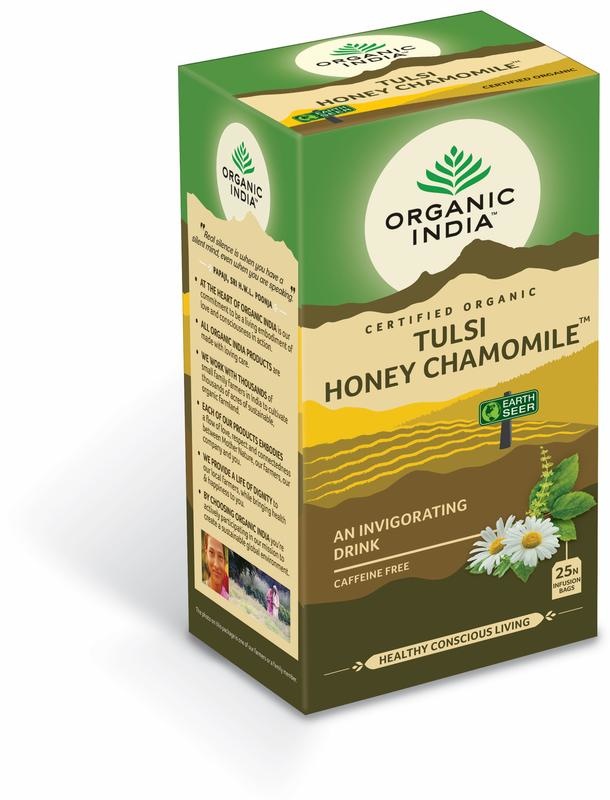 Organic India Organic India Tulsi honey chamomile thee bio (25 Zakjes)