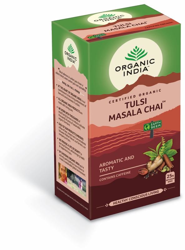 Organic India Organic India Tulsi masala chai thee bio (25 Zakjes)